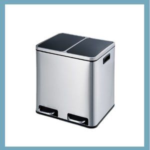 Stainless Steel Doble Trash Can (30 Liters/7.9 gal)
